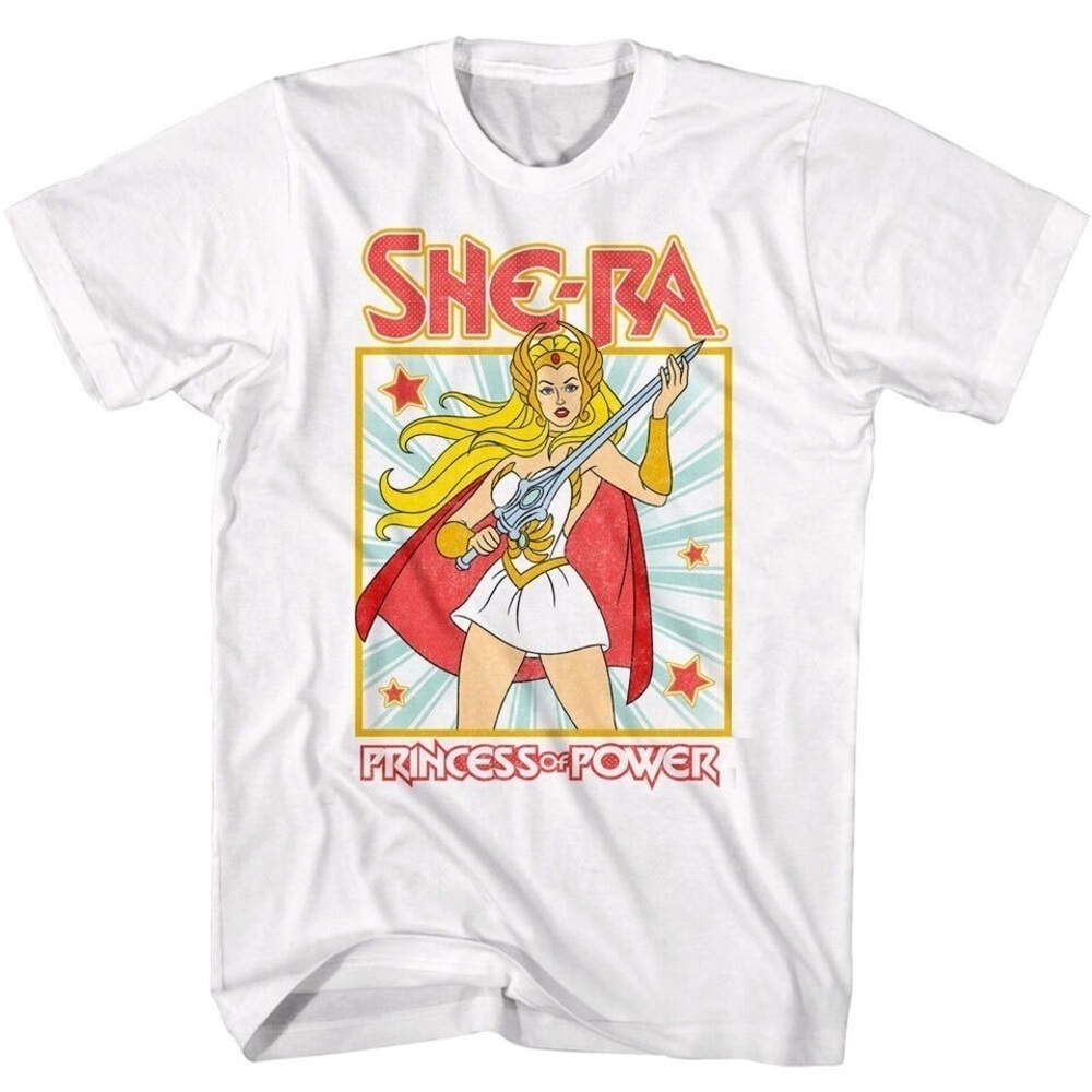 Shera Star Burst T Shirt Princess Of Power Masters Of The Universe